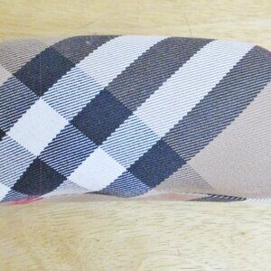 Burberry Nova Check Plaid Hard Clam Shell Sunglass / Eyeglass Case, Italy